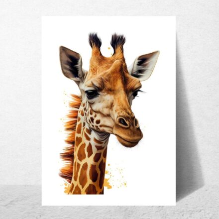 Obraz Vážná žirafa