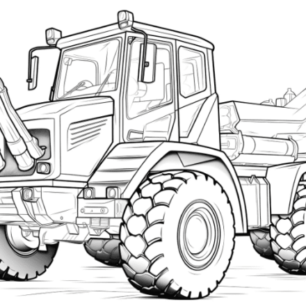 Omalovánka traktor